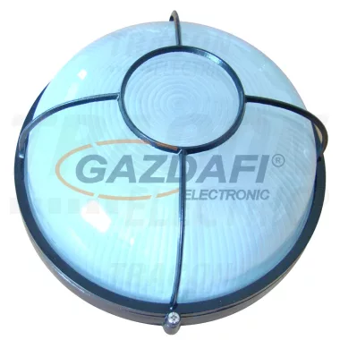 TRACON TLH-15KR Fém hajólámpa, kerek, fekete, kör rácsos 230V, 50Hz, E27, max.100W, IP44, EEI=A++, A+, A, B, C, D, E TRACON TLH-15KR Fém hajólámpa, kerek, fekete, kör rácsos 230V, 50Hz, E27, max.100W, IP44, EEI=A++, A+, A, B, C, D, E