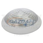   TRACON TLKV-2D-16 Védett kerek falilámpa, átlátszó bura, fehér 230V, 50Hz, 16W, EVG, Gr10q, IP54, EEI=A