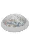 TRACON TLKV-2D-38 Védett kerek falilámpa, átlátszó bura, fehér 230V, 50Hz, 38W, EVG, Gr10q, IP54, EEI=A