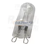   TRACON TLWI-G9C-18 Wolframszálas halogén izzó, átlátszó bura 230V, 50Hz, C, G9, 18W, 2700K, 2000h