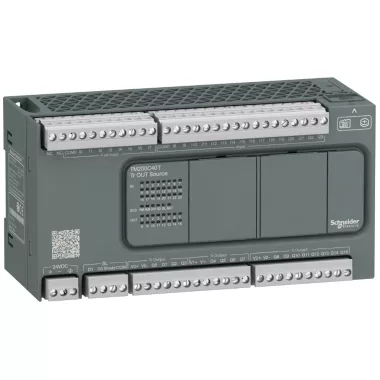 SCHNEIDER TM200C40T Modicon M200 Easy PLC, 40 I/O1xRS485, tranzisztoros kimenet (source), 24 VDC