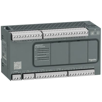   SCHNEIDER TM200C40T Modicon M200 Easy PLC, 40 I/O1xRS485, tranzisztoros kimenet (source), 24 VDC