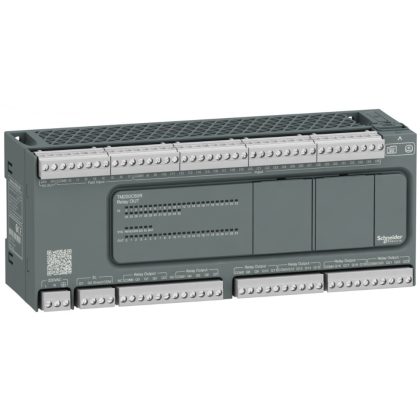   SCHNEIDER TM200C60R Modicon M200 Easy PLC, 60 I/O1xRS485, relés kimenet, 230 VAC