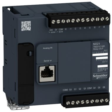 SCHNEIDER TM221C16R M221 vez.-16IO Relé KOMP.