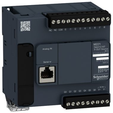 SCHNEIDER TM221C16T M221 vez.-16IO TR.SOURCE KOMP.