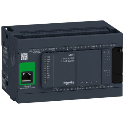 SCHNEIDER TM241CE24T M241 vez.-24IO TR.SOURCE ETH.