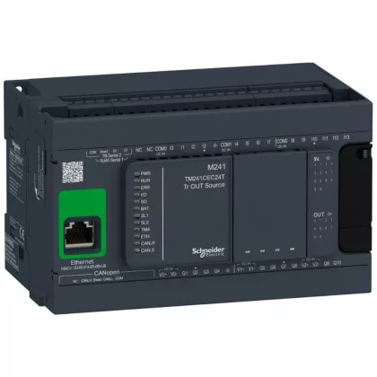   SCHNEIDER TM241CEC24T M241 vez.-24IO TR.SOURCE ETH. CAN MASTER