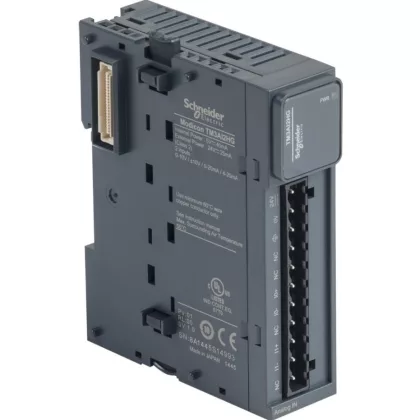   SCHNEIDER TM3AI2HG Bővítő m. TM3-2 ANA Bem. HIGH RES. Rugós