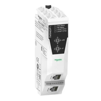   SCHNEIDER TM5NEIP1 Modicon TM5 I/O sziget, kommunikációs I/O gyűjtő modul, Ethernet/IP Modbus TCP/IP, 24 VDC