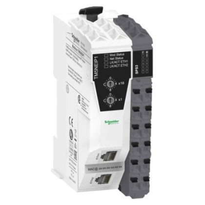   SCHNEIDER TM5NEIP1K Modicon TM5 I/O sziget, komplett busz gyűjtő, Ethernet/IP Modbus TCP/IP, 24 VDC