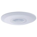 TRACON TMB-011L Mozgásérzékelő, mennyezetre, lapos, fehér 230V, 50Hz, 360°, 1-6m, 10s-15mi