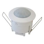   TRACON TMB-061 Mozgásérzékelő, álmenyezetbe szerelhető, fehér 230V, 50Hz, 360°, 3-2000lux, 10s-15min, IP20