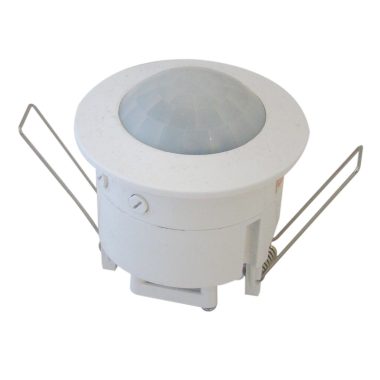 TRACON TMB-061 Mozgásérzékelő, álmenyezetbe szerelhető, fehér 230V, 50Hz, 360°, 3-2000lux, 10s-15min, IP20