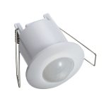 TRACON TMB-061M Mozgásérzékelő, süllyeszthető, mini, fehér 230V, 50Hz, 360°, 1-6m, 10s-15m