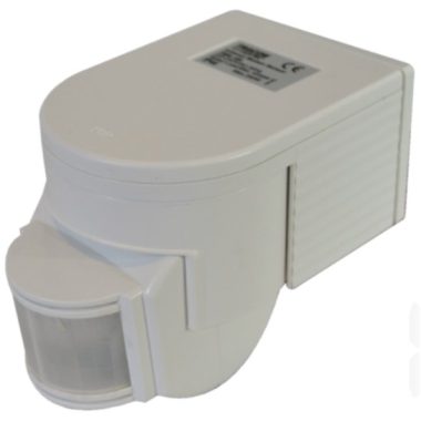 TRACON TMB-108 Motion sensor, infrared wall 230 VAC, 180 °, max. 12 m, 10 s-7 min, 3-2000lux, IP44