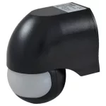   TRACON TMB-112F Mozgásérzékelő, infra falra, fekete 230V, 50Hz, 180°, max. 12 m, 10s-15min, 3-2000lux, IP44