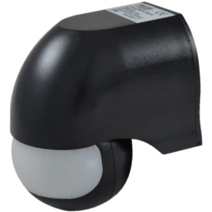   TRACON TMB-112F Motion sensor, infrared wall, black 230 VAC, 180 °, max. 12 m, 10 s-7 min, 3-2000lux, IP44