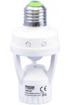 TRACON TMB-E50 Mozgásérzékelő adapter, infra, E27 foglalatba 230V, 50Hz, 120°, max. 6m, 10s-5min, 3-2000 lux, IP20