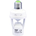 TRACON TMB-E50 Mozgásérzékelő adapter, infra, E27 foglalatba 230V, 50Hz, 120°, max. 6m, 10s-5min, 3-2000 lux, IP20