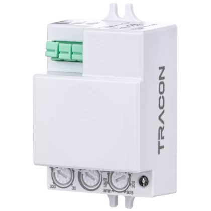 TRACON TMB-L01D Mozgásérzékelő, mikrohullámú, lámpába 230V, 50Hz, 5,8GHz, 360°, 1-8m, 10s-