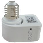   TRACON TMB-ME51 Mozgásérzékelő adapter, mikrohullámú E27, foglalatba 230 VAC, 5,8 GHz, 360°, 1-5 m, 10 s-12 min, 3-2000 lux