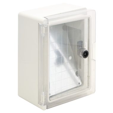 TRACON TME282113T Cutie de distribuție din plastic cu ușă transparentă H × L × D = 280 × 210 × 130mm, IP65, IK08, 1000V AC / DC, RAL7035