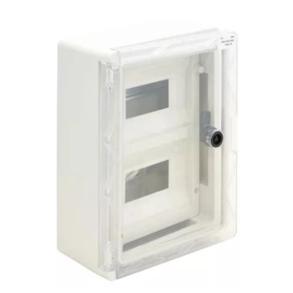   TRACON TME332513MT Dulap de distribuție din plastic cu ușă transparentă mascată 2 × 9mod, H × L × D = 330 × 250 × 130mm, IP65, IK08, 1000V AC / DC