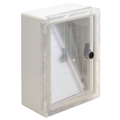TRACON TME332513T Műanyag elosztószekrény átlátszó ajtóval HxWxD=330x250x130mm, IP65, IK10
