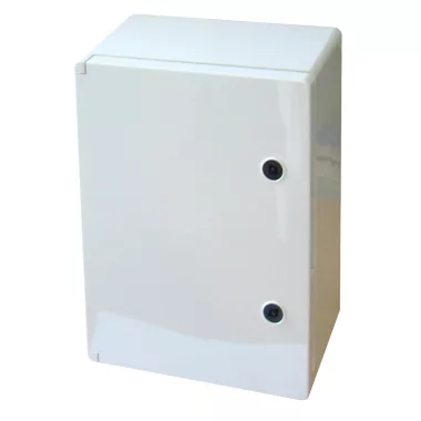 TRACON TME403017 Műanyag elosztószekrény HxWxD=400x300x165mm, IP65, IK10, 1000V AC/DC, RAL7035