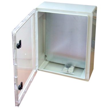 TRACON TME403017T Cutie de distribuție din plastic cu ușă transparentă H × L × D = 400 × 300 × 165mm, IP65, IK08, 1000V AC / DC, RAL7035