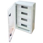   TRACON TME604020MT Dulap de distribuție din plastic cu ușă transparentă mascată 4 × 17 mod, H × L × D = 600 × 400 × 200mm, IP65, IK08, 1000V AC / DC