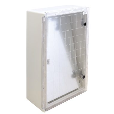 TRACON TME705025T Cutie de distribuție din plastic cu ușă transparentă H × L × D = 700 × 500 × 245mm, IP65, IK08, 1000V AC / DC, RAL7035