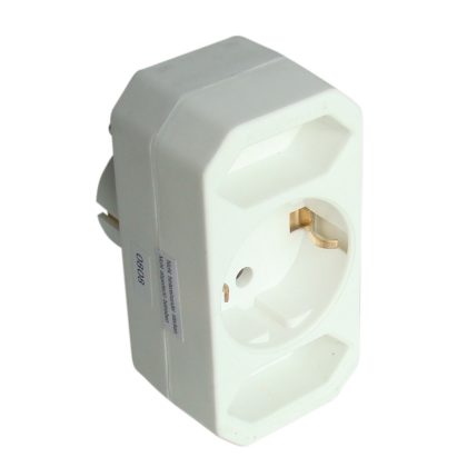 TRACON TN2/1 Többférőhelyes átalakító csatlakozó, normal fehér 2/1×EURO/SCHUKO, max.2,5/16