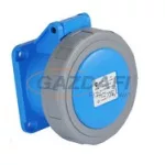   TP Electric 3021-322-0975 Ipari ráépíthető dugalj tekerős csapfedél kék 3×16A IP67 250V