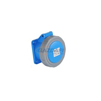   TP Electric 3021-322-0975 Ipari ráépíthető dugalj tekerős csapfedél kék 3×16A IP67 250V