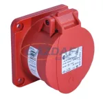   TP Electric 3022-322-1675 4X16A - Beépíthető dugalj (rugós - gyors bekötésű) IP44 75x75 egyenes