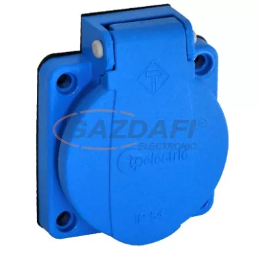 TP Electric 3101-310-0900 Beépíthető műanyag dugalj csapfedeles kék 16A (40db/doboz, 4db/cs) TP Electric 3101-310-0900 Beépíthető műanyag dugalj csapfedeles kék 16A (40db/doboz, 4db/cs)
