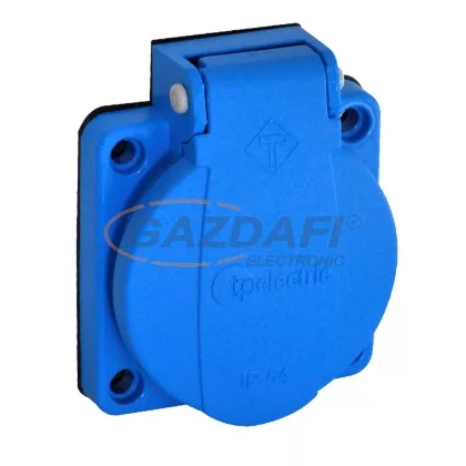 TP Electric 3101-310-0900 Beépíthető műanyag dugalj csapfedeles kék 16A (40db/doboz, 4db/cs) TP Electric 3101-310-0900 Beépíthető műanyag dugalj csapfedeles kék 16A (40db/doboz, 4db/cs)