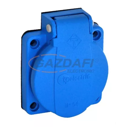 TP Electric 3101-334-0900 Beépíthető műanyag dugalj csapfedeles kék 16A gyorscsatlakozóval (40db/doboz, 4db/cs) TP Electric 3101-334-0900 Beépíthető műanyag dugalj csapfedeles kék 16A gyorscsatlakozóval (40db/doboz, 4db/cs)