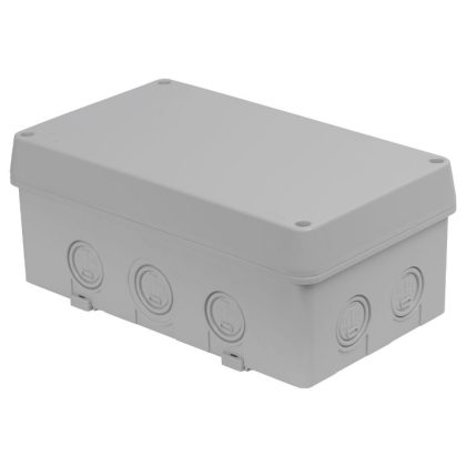   TP Electric 3310-217-0600 Kötődoboz 130x220x95 IP67 perforált oldalfalú, teli tető, 10db kikönnyítés