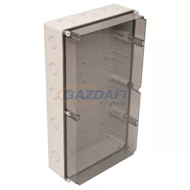 TP Electric 3310-252-0100 Ipari doboz 145x300x540mm IP67 átlátszó tető