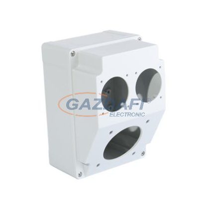   TP Electric 3317-000-1114 Üres ipari doboz 120×170mm fúrt 3 fázisú (75x75) aljzathoz+1 fázisú aljzathoz 2 furat