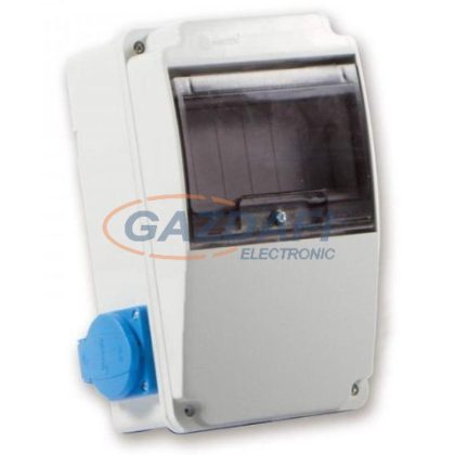   TP Electric 3318-002-0000 Ipari doboz szerelt 130x220 2x(2P+F) IP44 oldal lapon, előlap üres