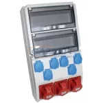   TP Electric 3321-600-0503 Ipari doboz szerelt 300x540mm,IP54,6x(2P+F) + 3x(5P16A), 2x13modul