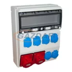   TP Electric 3360-600-0702HH Ipari doboz szerelt 300x400mm, IP54, 2x(5P32A) + 6x(2P+F), gyorscsatlakozós aljzatokkal