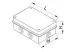 TRACON TQBY884 Kötődoboz, falon kívüli 80×80×40,IP44