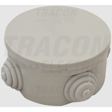 TRACON TQBYD70 Junction box, round, wall-mounted 70 × 40, IP44
