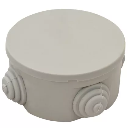   TRACON TQBYD70 Kötődoboz, kerek, falon kívüli 70×40,IP44