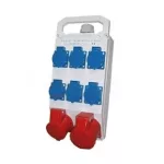   TR-340 Ipari elosztó 6 háztartási + 2 ipari, 2db 400V 32A 5P és 6db 250V 16A 2P + F aljzat