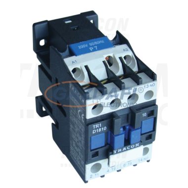 TRACON TR1D1201 Kontaktor 660V, 50Hz, 12A, 5,5kW, 230V AC, 3×NO+1×NC